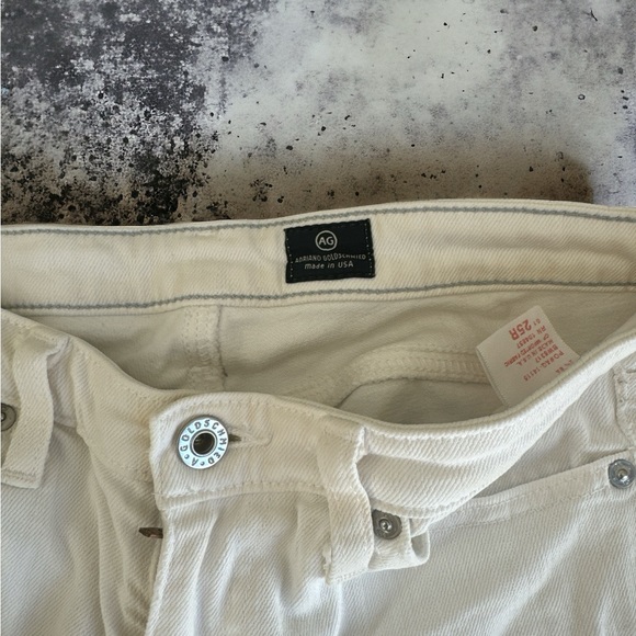 ag adriano goldschmied Size 25R White Jeans Denim Fashion Spring Summer Deals - Picture 3 of 3
